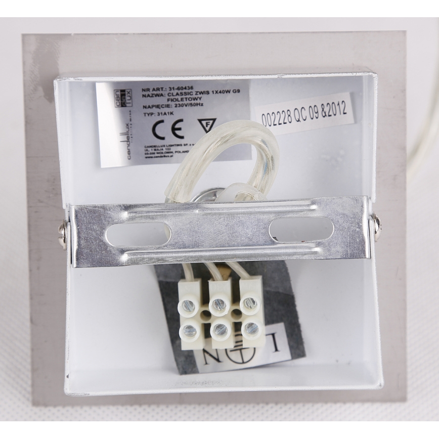 Lustra ar auklu ODEN 1xG9/40W/230V d. 12 cm