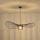 Lustra ar auklu OGGI 1xE27/40W/230V d. 100 cm melna