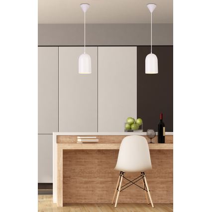 Lustra ar auklu OSS 1xE27/40W/230V balta