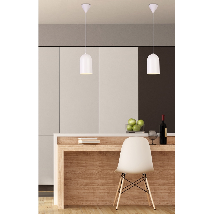 Lustra ar auklu OSS 1xE27/40W/230V balta