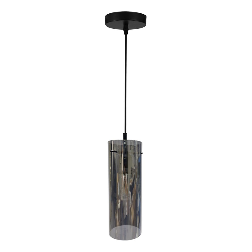 Lustra ar auklu PADOVA 1xE27/15W/230V melna