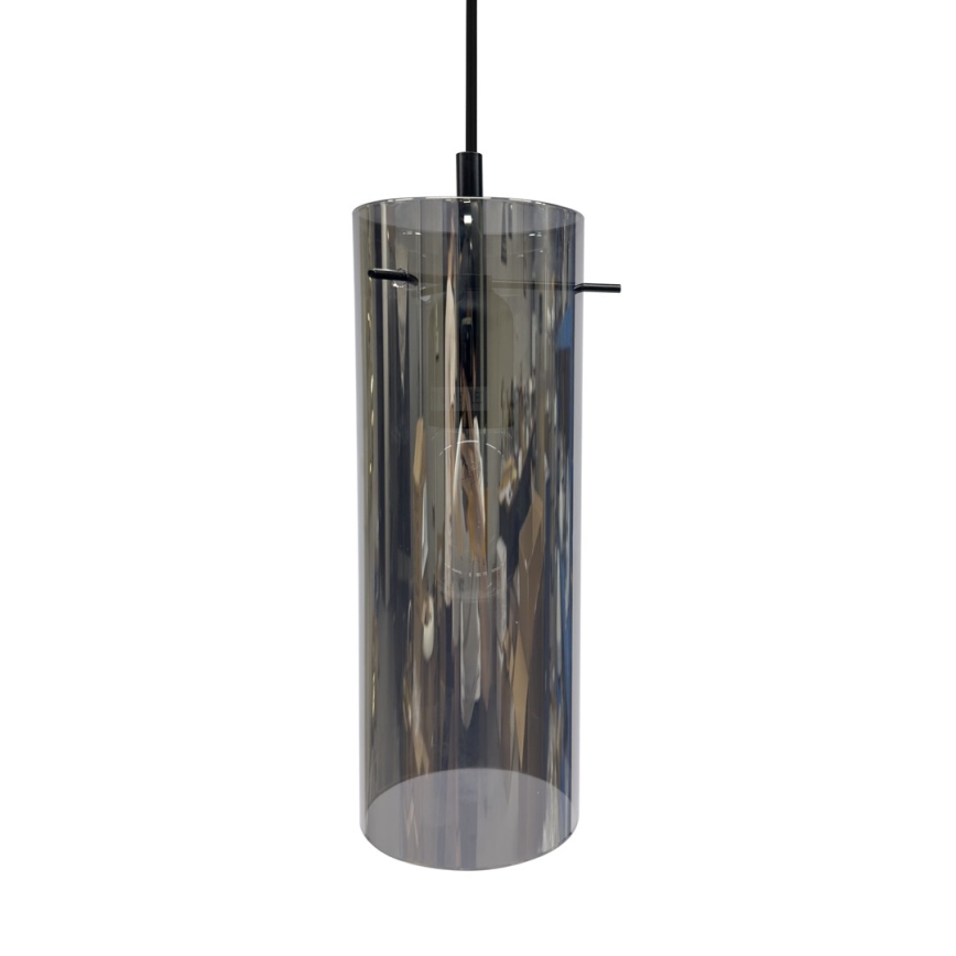 Lustra ar auklu PADOVA 1xE27/15W/230V melna