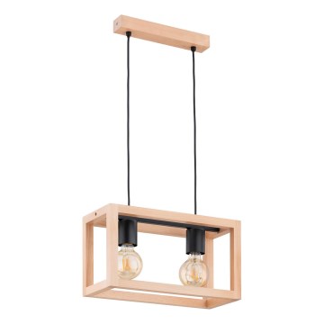 Lustra ar auklu PAKO 2xE27/15W/230V bēša