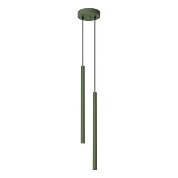 Lustra ar auklu PASTELO 2xG9/8W/230V zaļa