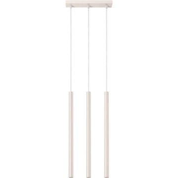 Lustra ar auklu PASTELO 3xG9/8W/230V krēmkrāsa