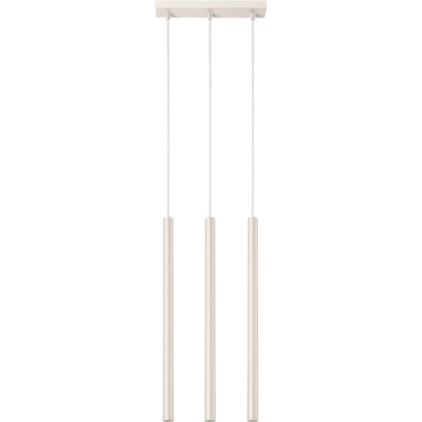 Lustra ar auklu PASTELO 3xG9/8W/230V krēmkrāsa