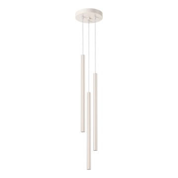 Lustra ar auklu PASTELO 3xG9/8W/230V krēmkrāsa
