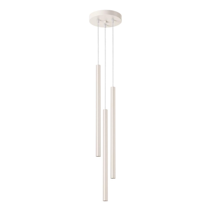 Lustra ar auklu PASTELO 3xG9/8W/230V krēmkrāsa