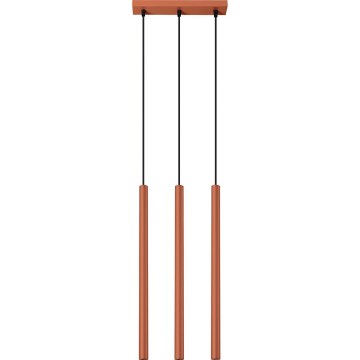 Lustra ar auklu PASTELO 3xG9/8W/230V sarkana