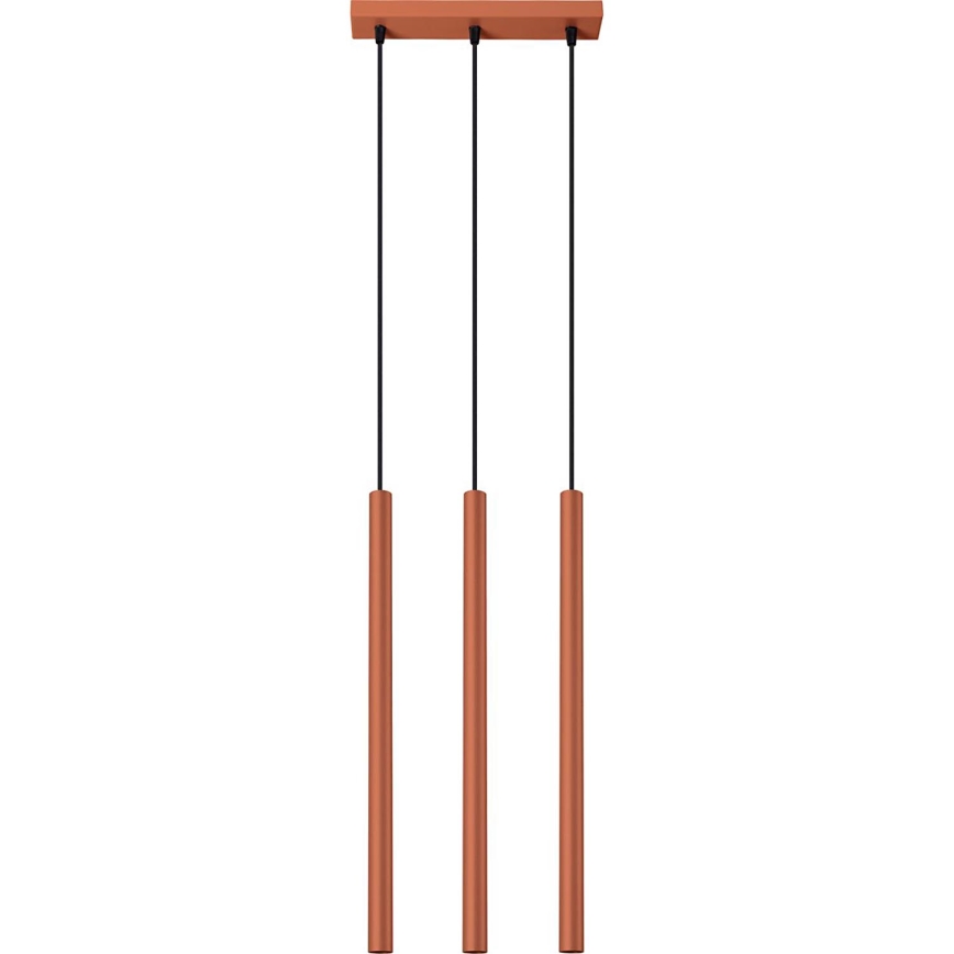 Lustra ar auklu PASTELO 3xG9/8W/230V sarkana