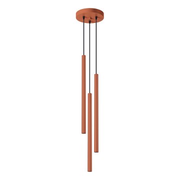 Lustra ar auklu PASTELO 3xG9/8W/230V sarkana