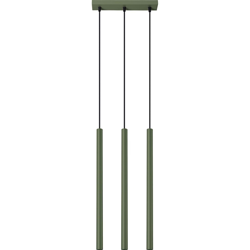 Lustra ar auklu PASTELO 3xG9/8W/230V zaļa