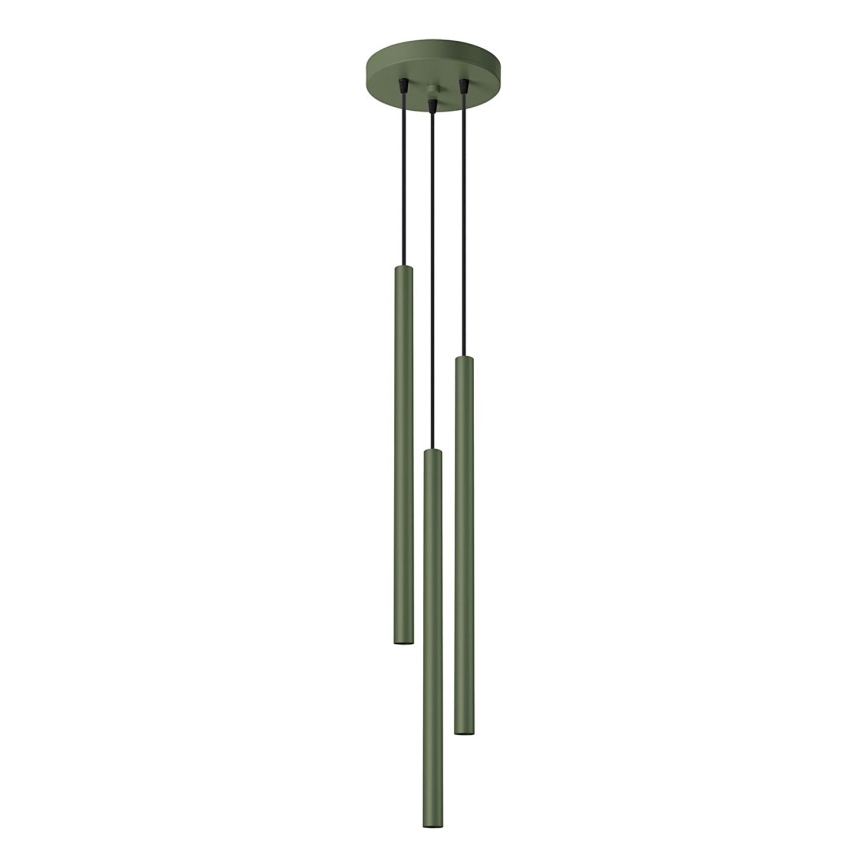Lustra ar auklu PASTELO 3xG9/8W/230V zaļa