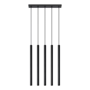Lustra ar auklu PASTELO 5 5xG9/12W/230V melns