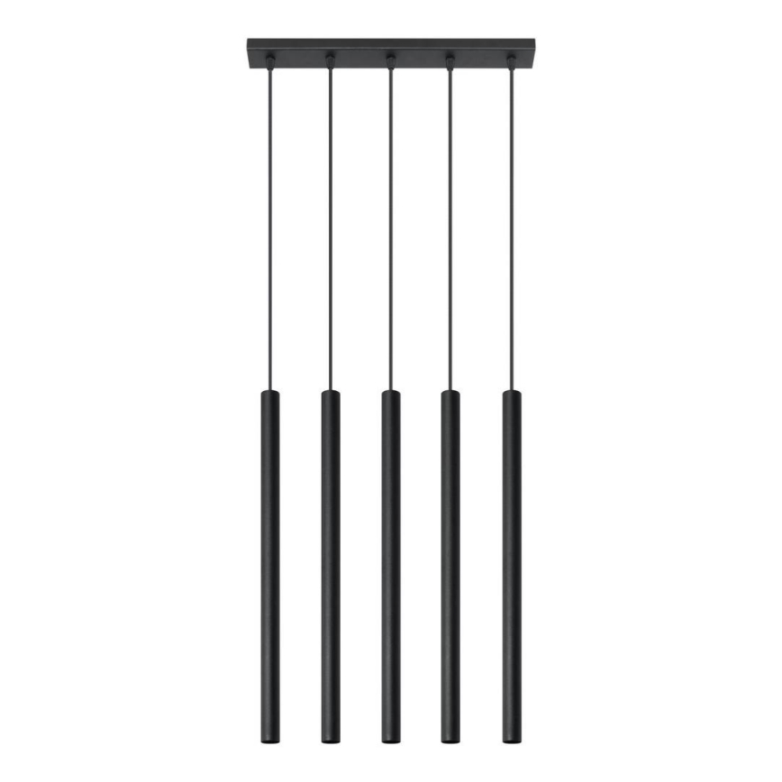 Lustra ar auklu PASTELO 5 5xG9/12W/230V melns