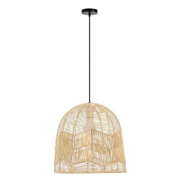 Lustra ar auklu PELO 1xE27/40W/230V d. 50 cm rotanga