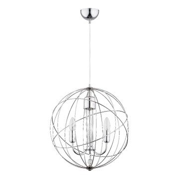 Lustra ar auklu PIKO 3xE14/10W/230V spīdīgi hromēts