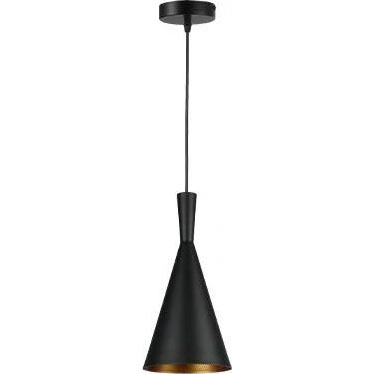 Lustra ar auklu PINIO 1xE27/60W/230V d. 19 cm melna