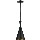 Lustra ar auklu PINIO 1xE27/60W/230V d. 19 cm melna