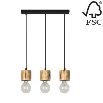 Lustra ar auklu PINO 3xE27/60W/230V priede - FSC sertifikāts