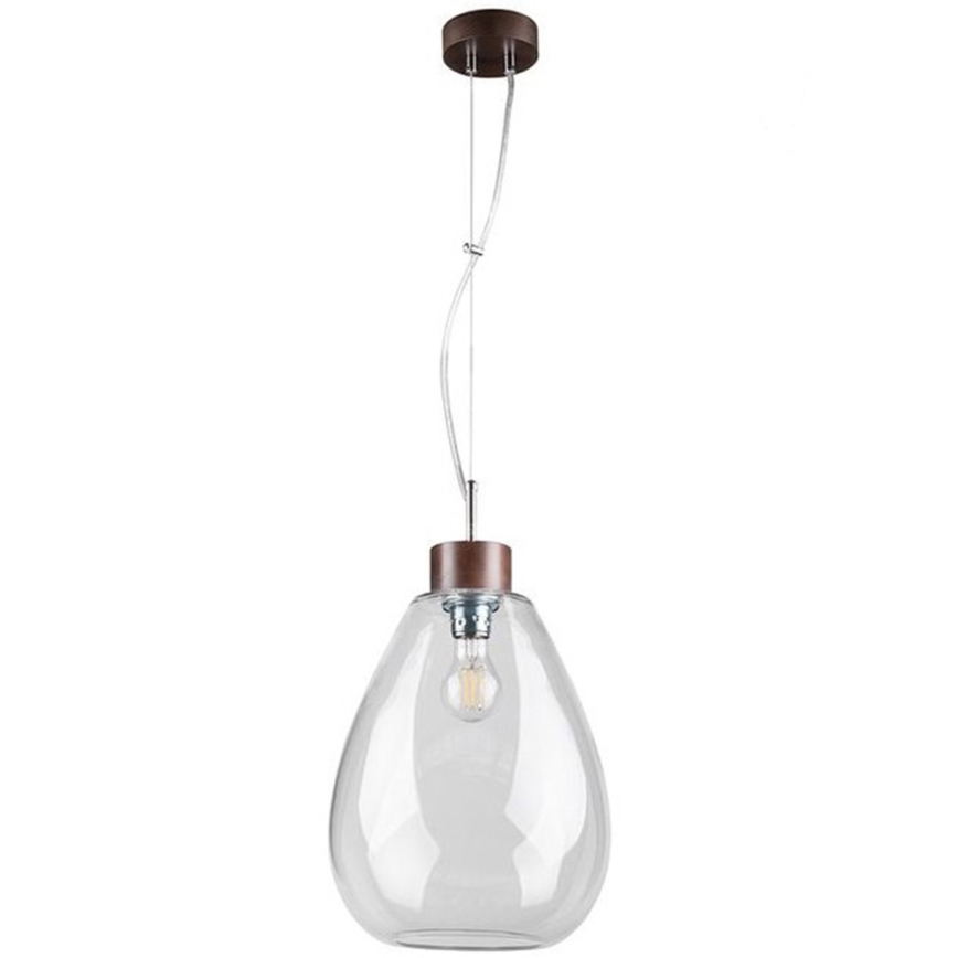 Lustra ar auklu PIRO 1xE27/60W/230V dižskābardis