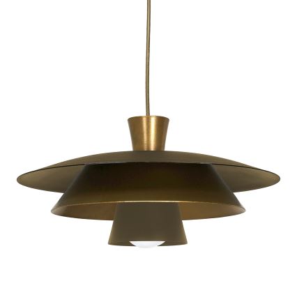 Lustra ar auklu PLATO 1xE27/15W/230V misiņš/zelta