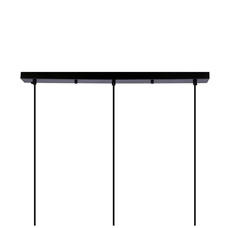 Lustra ar auklu POMPEI 3xE27/40W/230V melna