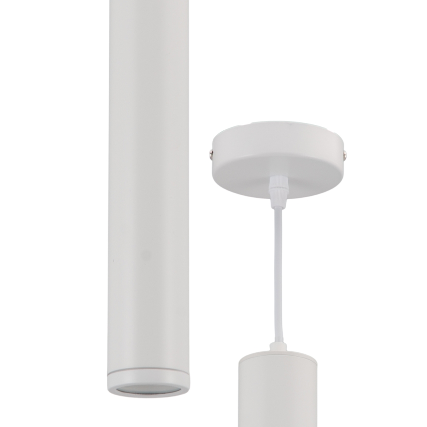 Lustra ar auklu PORTER 1xGU10/8W/230V balta