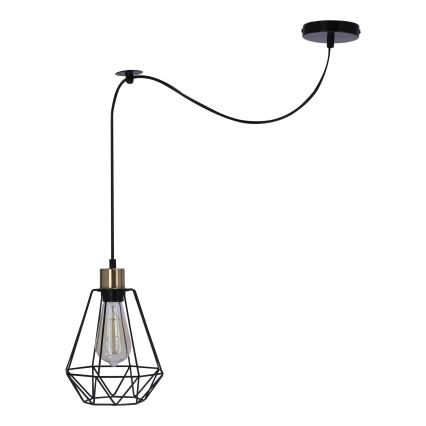 Lustra ar auklu PRIMO 1xE27/60W/230V zirneklis