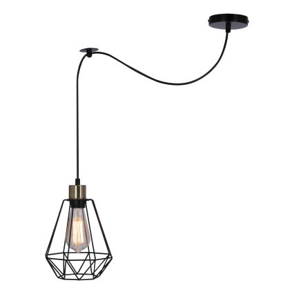 Lustra ar auklu PRIMO 1xE27/60W/230V zirneklis