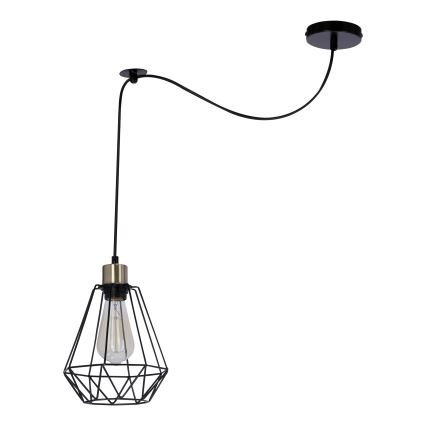 Lustra ar auklu PRIMO 1xE27/60W/230V zirneklis