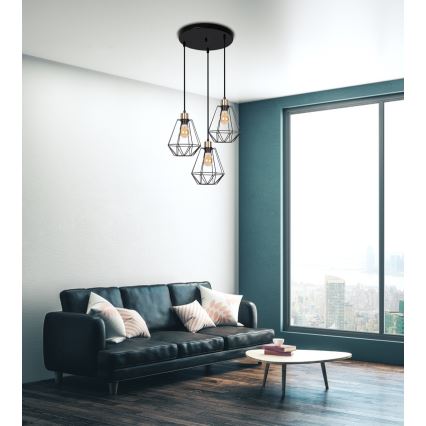 Lustra ar auklu PRIMO 3xE27/60W/230V