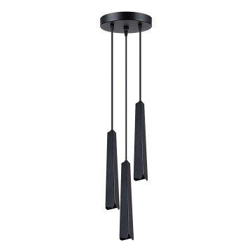 Lustra ar auklu PRYSM 3xG9/8W/230V melna