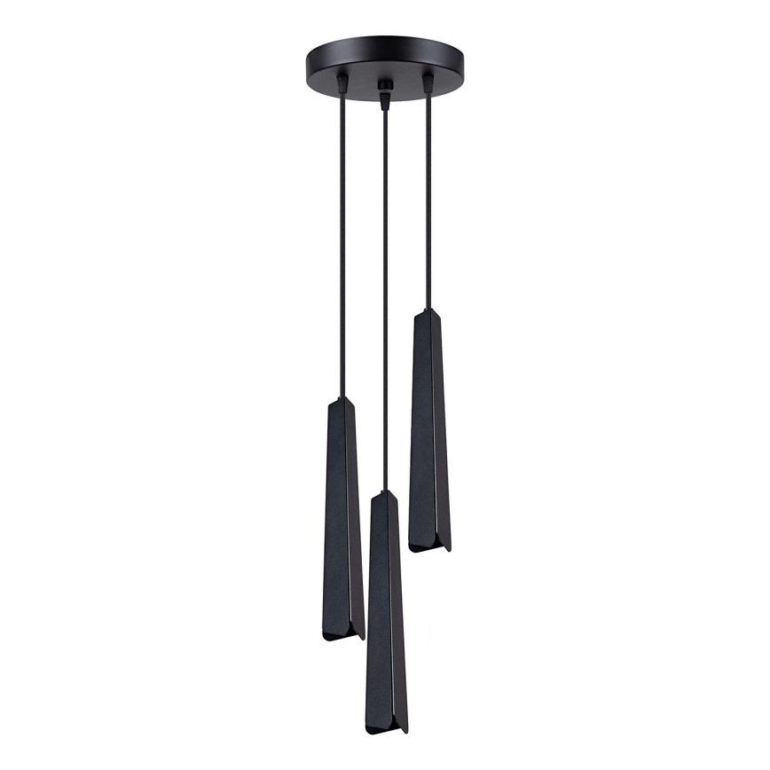 Lustra ar auklu PRYSM 3xG9/8W/230V melna
