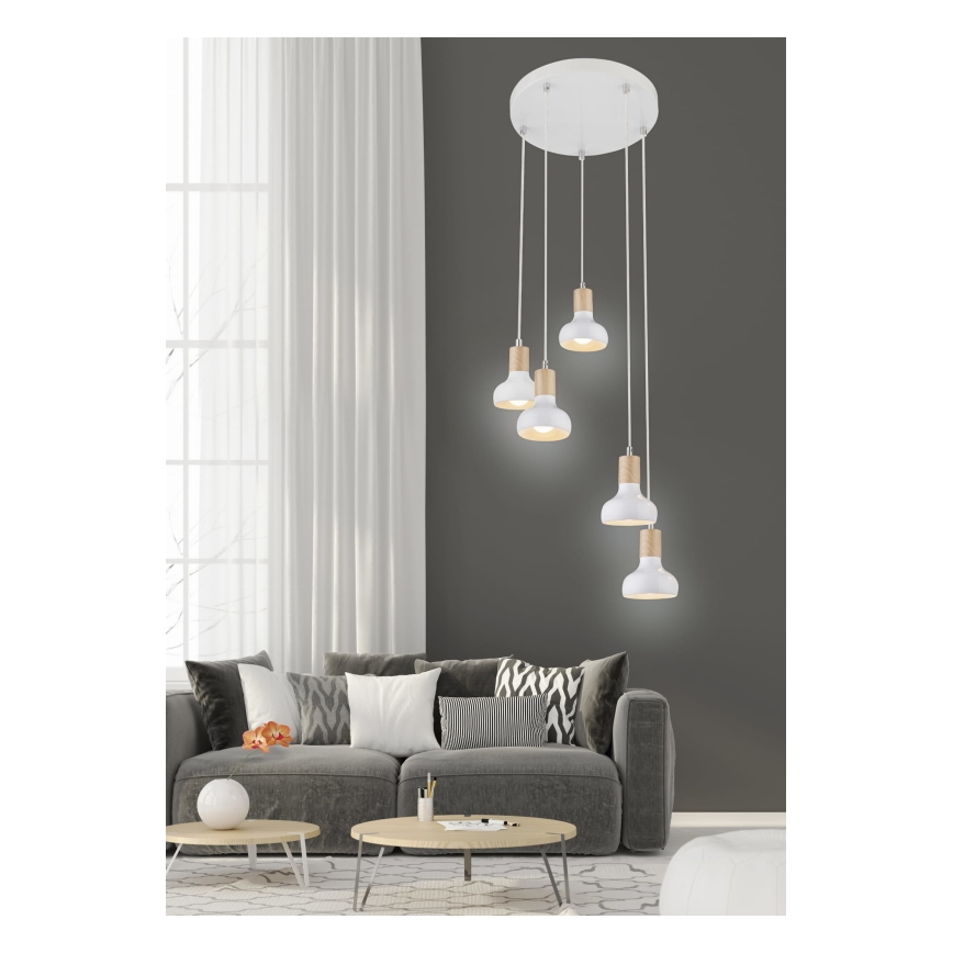 Lustra ar auklu PUERTO 5xE14/40W/230V