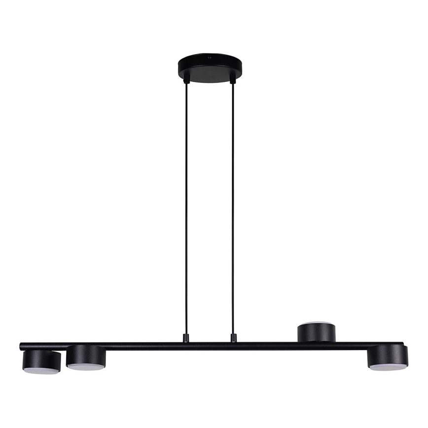 Lustra ar auklu PUNTO 4xGX53/12W/230V melna