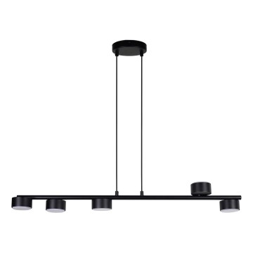 Lustra ar auklu PUNTO 5xGX53/12W/230V melna
