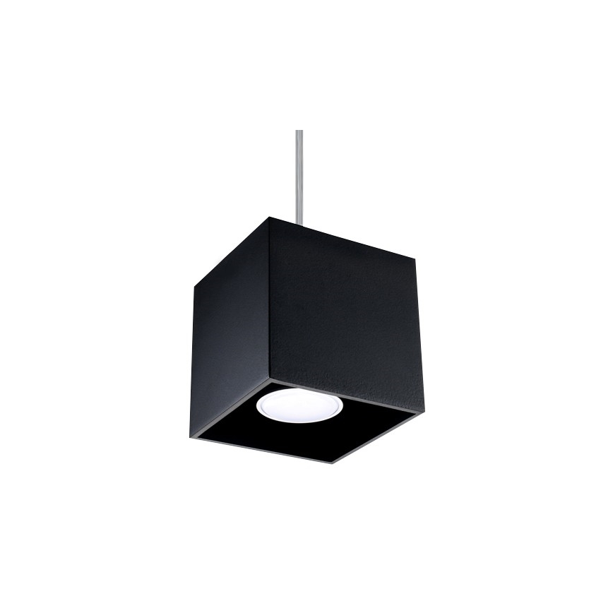 Lustra ar auklu QUAD 1 1xGU10/40W/230V melns