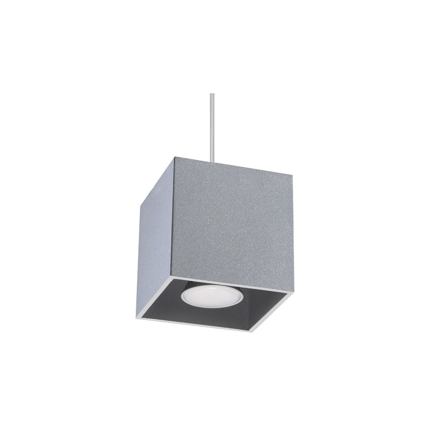 Lustra ar auklu QUAD 1 1xGU10/40W/230V pelēka