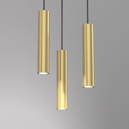 Lustra ar auklu RAITO 3xGU10/8W/230V misiņa