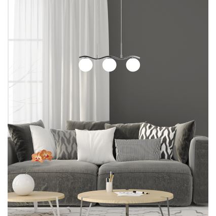 Lustra ar auklu RAMON 3xG9/40W/230V spīdīgs hroms