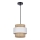 Lustra ar auklu RATTAN 1xE27/40W/230V balta/brūna
