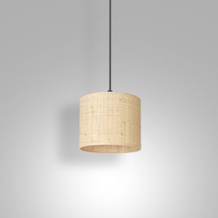 Lustra ar auklu RATTAN 1xE27/60W/230V d. 18 cm rotanga