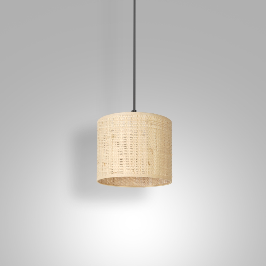 Lustra ar auklu RATTAN 1xE27/60W/230V d. 18 cm rotanga