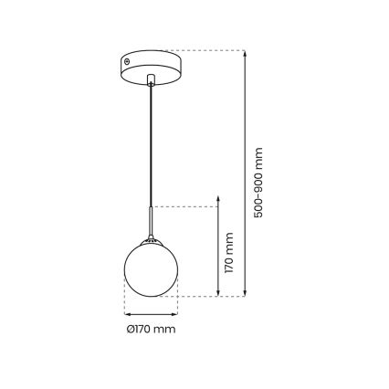 Lustra ar auklu REFLEX 1xE14/40W/230V d. 17 cm