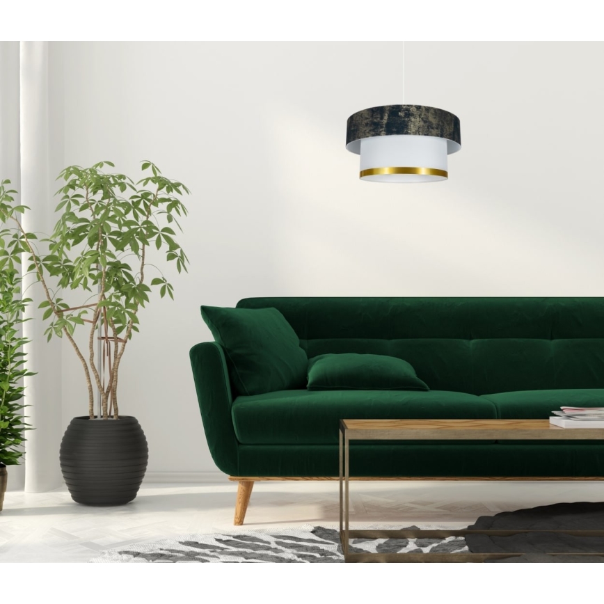 Lustra ar auklu RESSA 1xE27/60W/230V zaļa