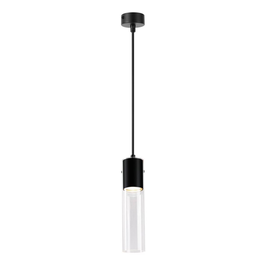 Lustra ar auklu RICKY 1xGU10/10W/230V melna
