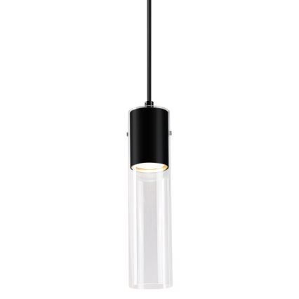 Lustra ar auklu RICKY 1xGU10/10W/230V melna