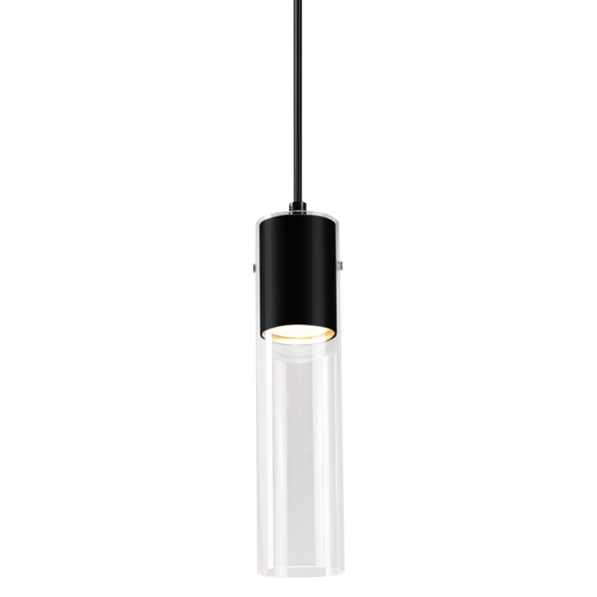 Lustra ar auklu RICKY 1xGU10/10W/230V melna