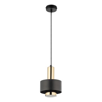 Lustra ar auklu RIF LUX 1xGX53/12W/230V d. 15 cm melna/zelta